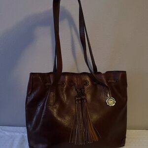 Patricia Nash Whitney Tote-Rich Brown Leather Shoulder Bag